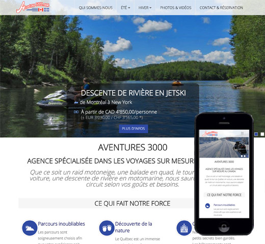Aventures 3000 - Tailor-made stays in Quebec