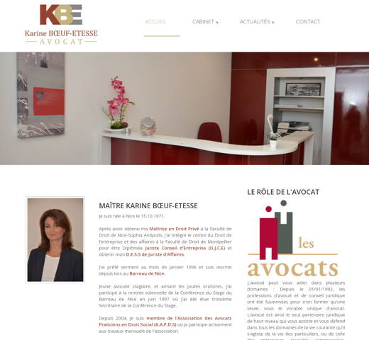 Maître Karine Boeuf-Etesse - Cabinet d'Avocat à Nice