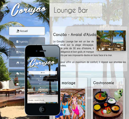 Corujão - Restaurant et Bar de plage dans l'extrême-sud de Bahia (Brésil)